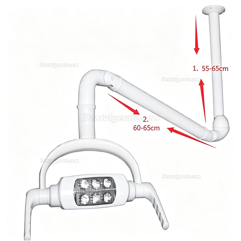 Dental 8W Chirurgische Deckenleuchte LED Chirurgisch Licht Lampe mit St&uuml;tzarm